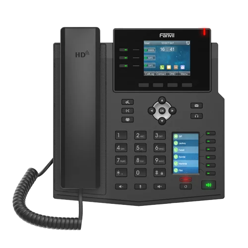Fanvil X4U Enterprise IP Phones 2 Color Screen 12 SIP Lines  High-definition Audio Cordless VoIP Phone POE VoIP Products