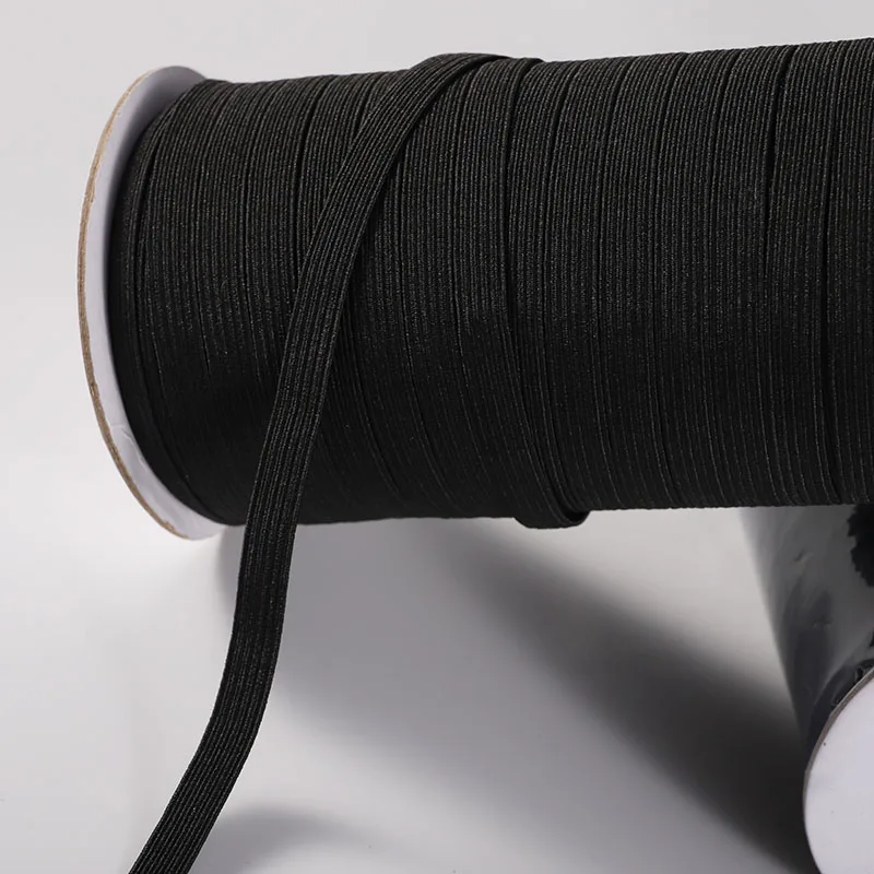 Webbing 3mm  5mm 6mm 8mm 10mm 12mm Flat Elastic Cord Band Flat Elastic Rubber Rope