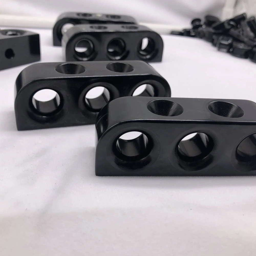 rope glide fairleads high quality Custom 1 2 3 4 5 6 holes anodized Aluminum 6061 deck organizer