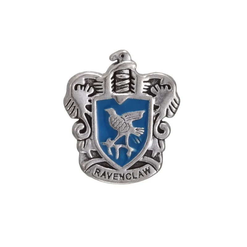 high grade boys and girls Four rings House badge Snake Red Lion Blue Eagle Badger metal pin custom cartoon anime pins brooches