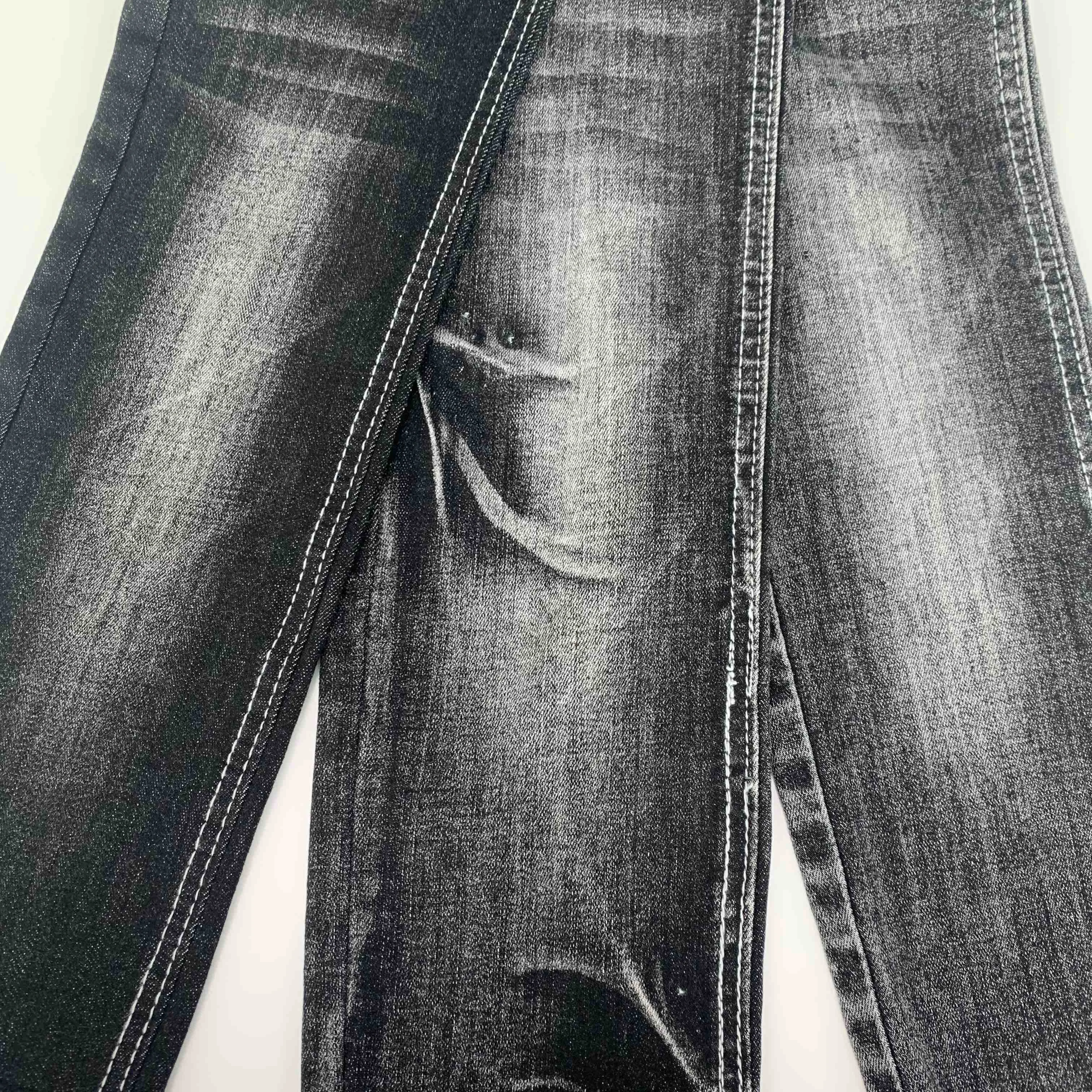 10.5oz Black 73% Cotton 20.3% Polyester Rollo Tela Jeans De Tela Jeans