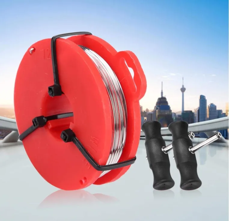 3pcs Car Windshield Removal Tool Window Glass Cutting Wire + Handles Kit