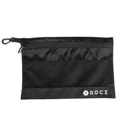 custom kneelet soccer socks packaging zipper bag / custom knee mat packaging nylon mesh zipper pouch bag for soccer shin guards