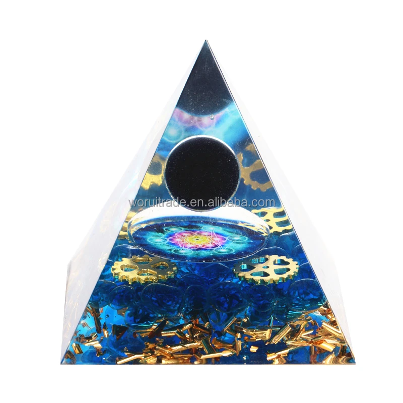 
New crystal Energy Generator orgonite pyramids Orgone Pyramid crystal crafts 