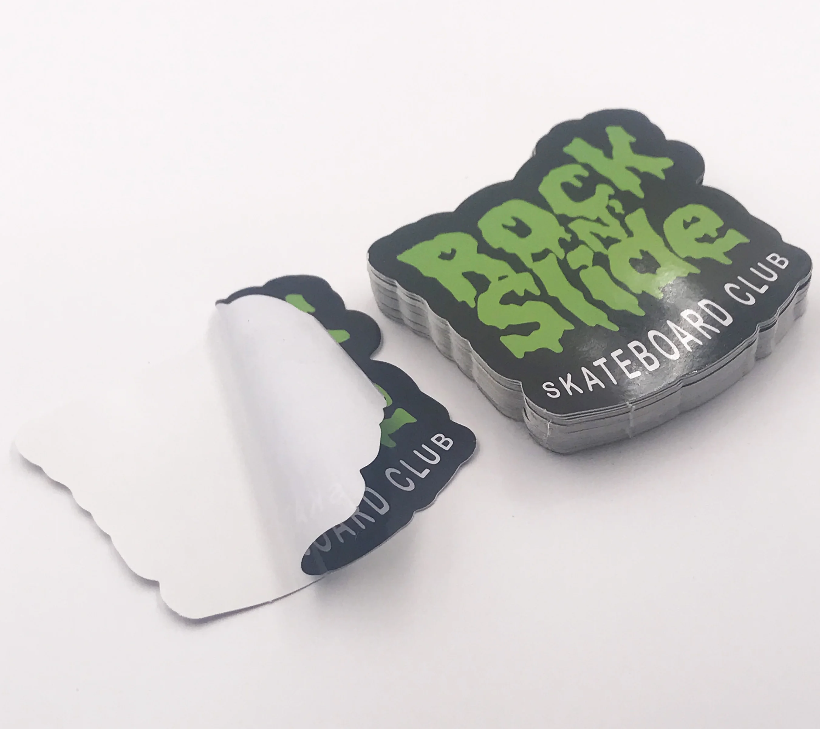 Clothing Laminated Circle Green Vinyl Stickers Decals for Boats