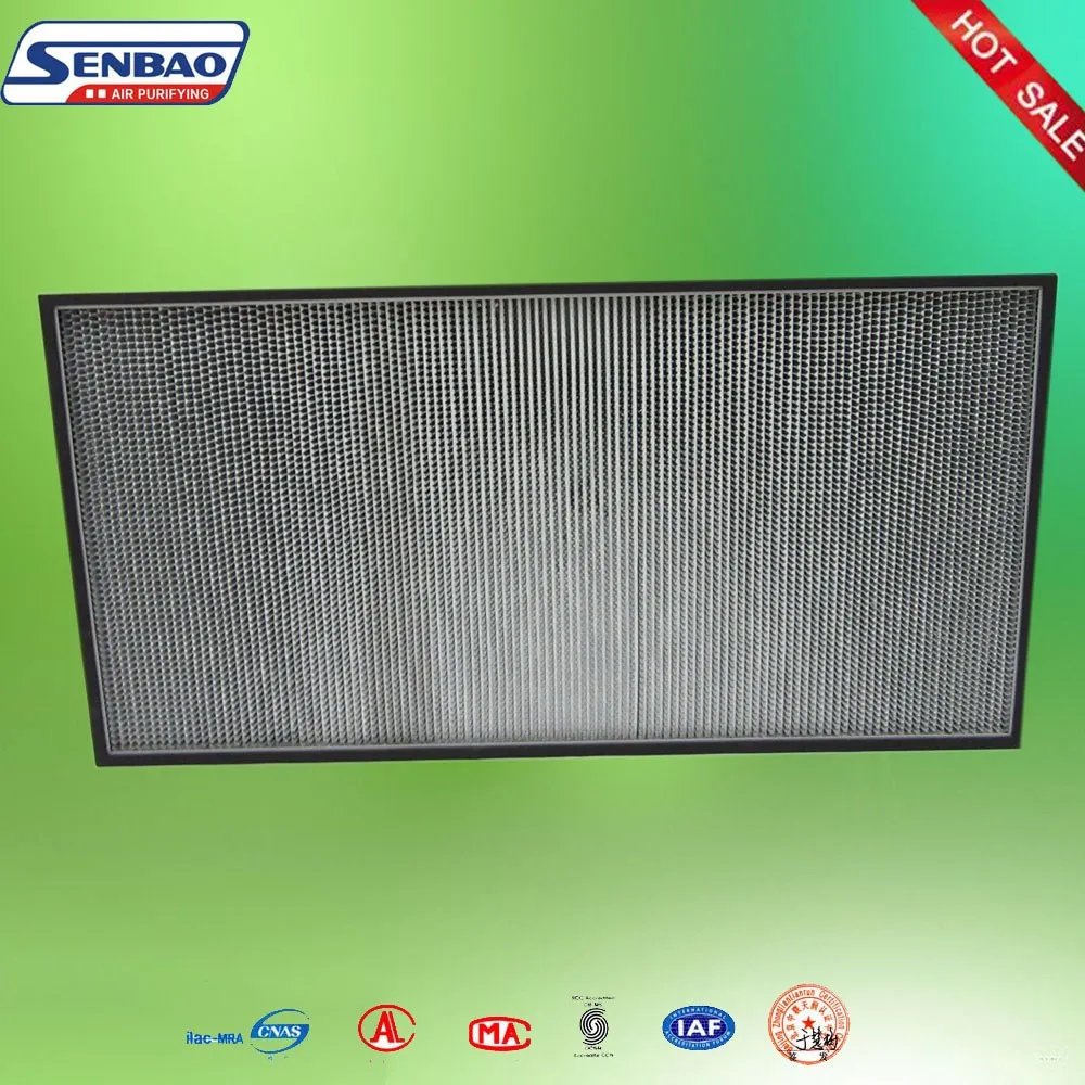 H13 H14 High Efficiency HEPA Deep Pleat Air Filter Pleated Panel Panel for Hotel Industries