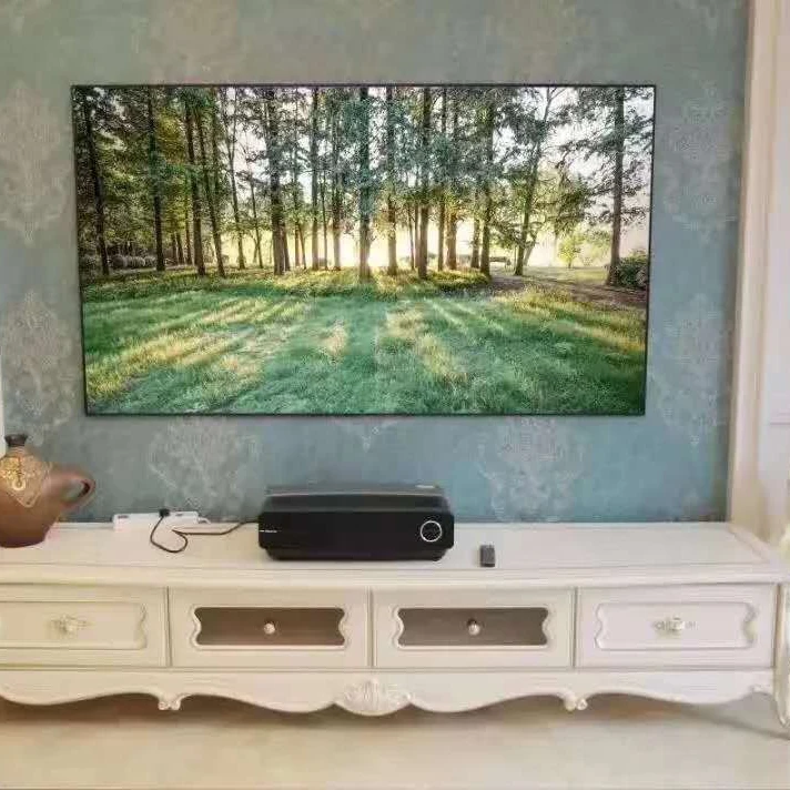 
Savicto 100inch UST ALR PET Crystal Projection Screen With Aluminium Alloy Frame 