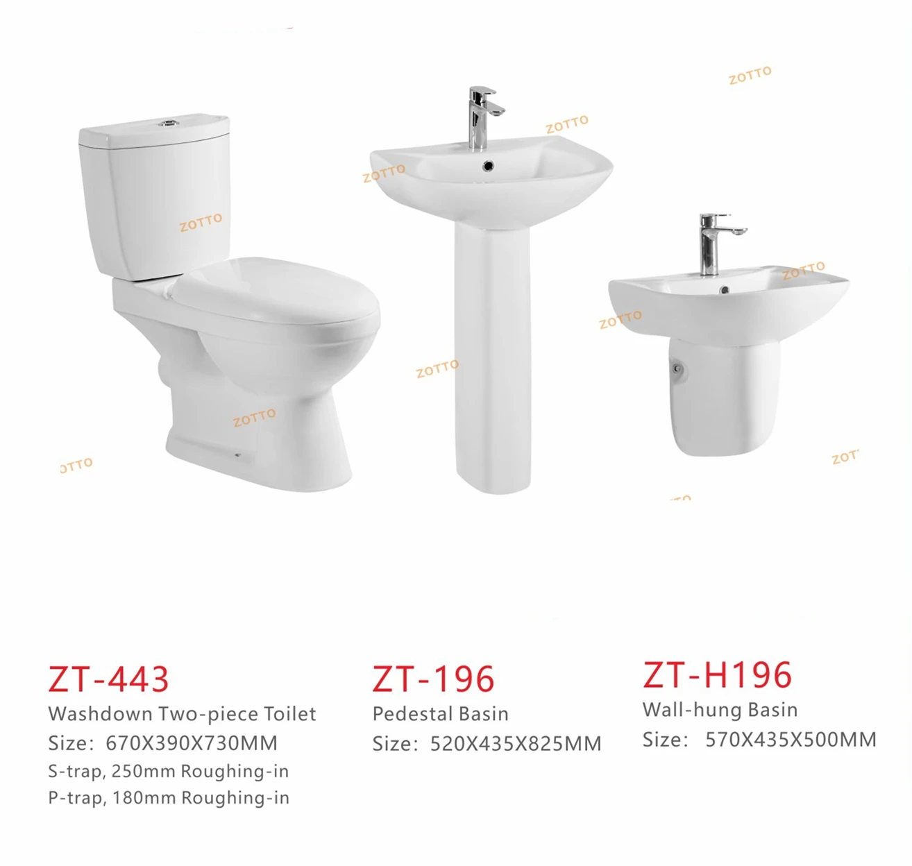 Hot Item Middle East /Africa P-trap S-trap Floor Mounted Bathroom Ceramic Washdown Two Piece Toilet