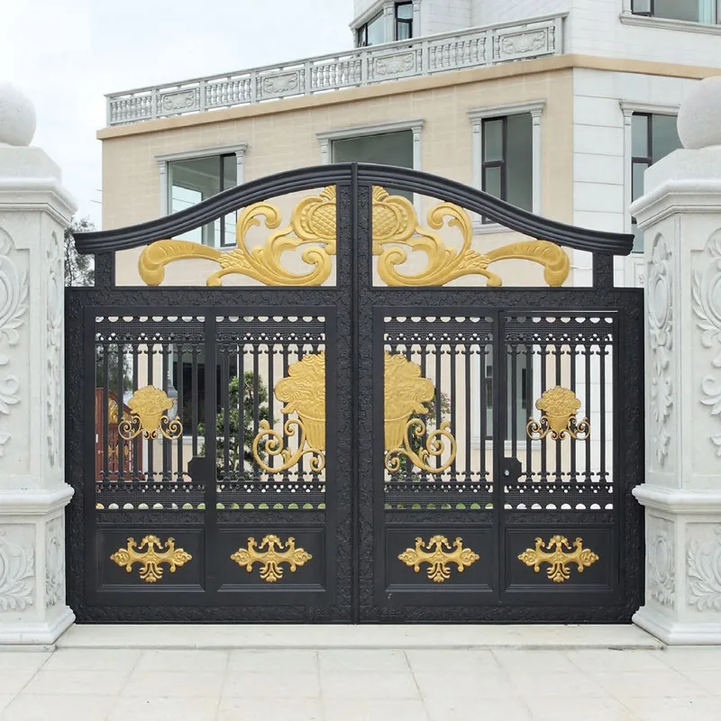 Жилые современные ворота виллы современный дом главный неравный двойной двери