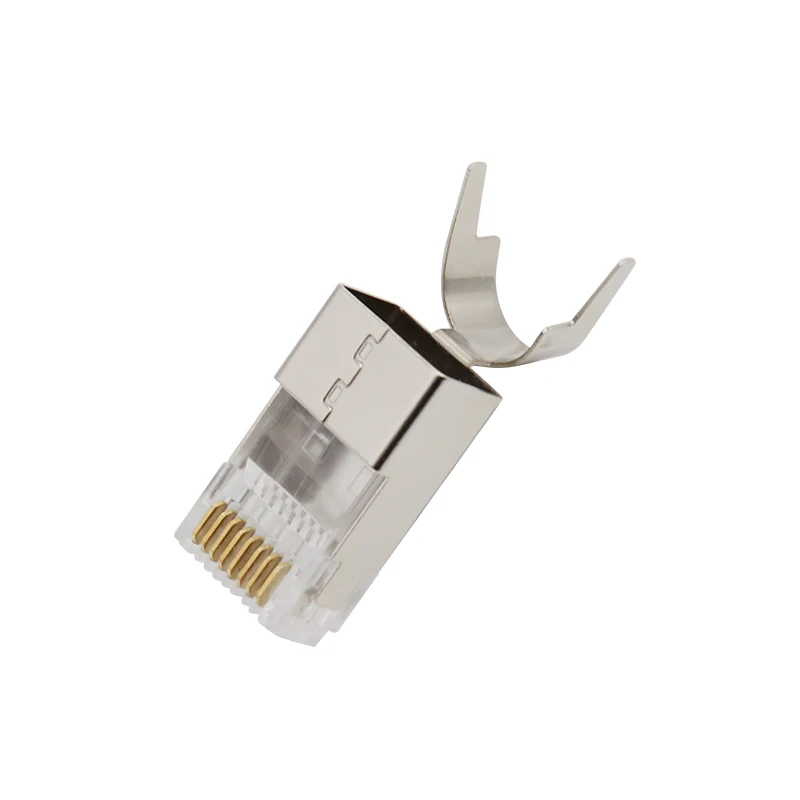 whole sale plug male connector STP FTP 8p8c  plug for cat7 RJ45 connector
