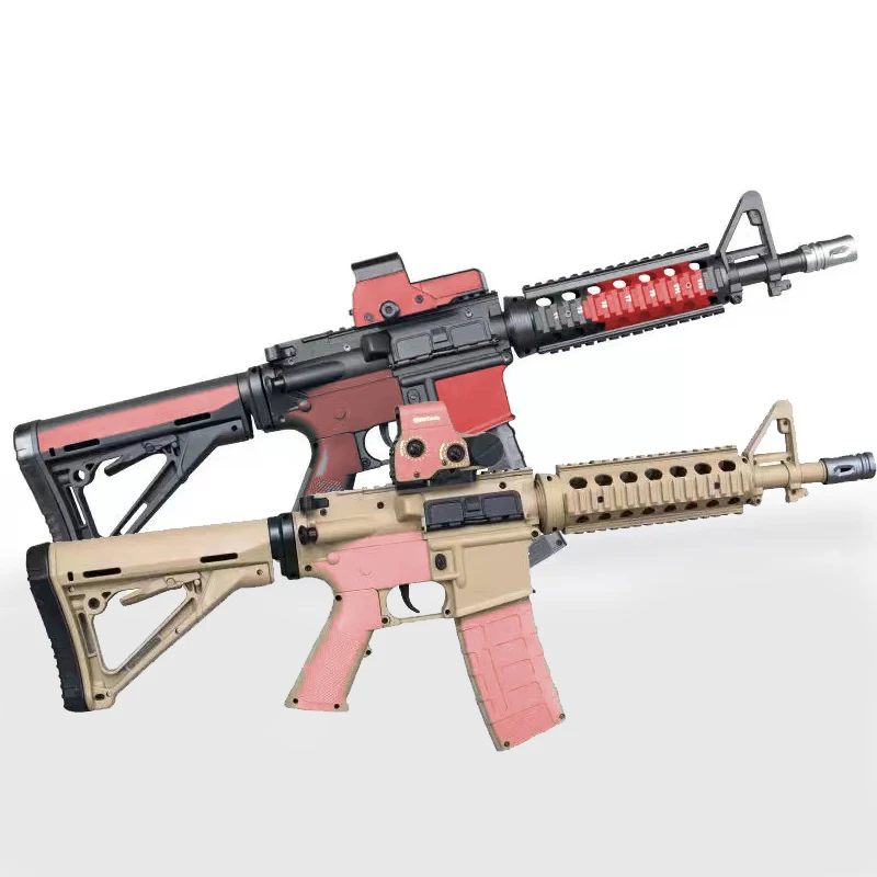 Нейлоновая Штурмовая винтовка M4A1 металлическое снаряжение Электрический брызговик гелевый шар бластер с водяными бусинами гелевые пули боевая игра игрушечный пистолет для игр на открытом