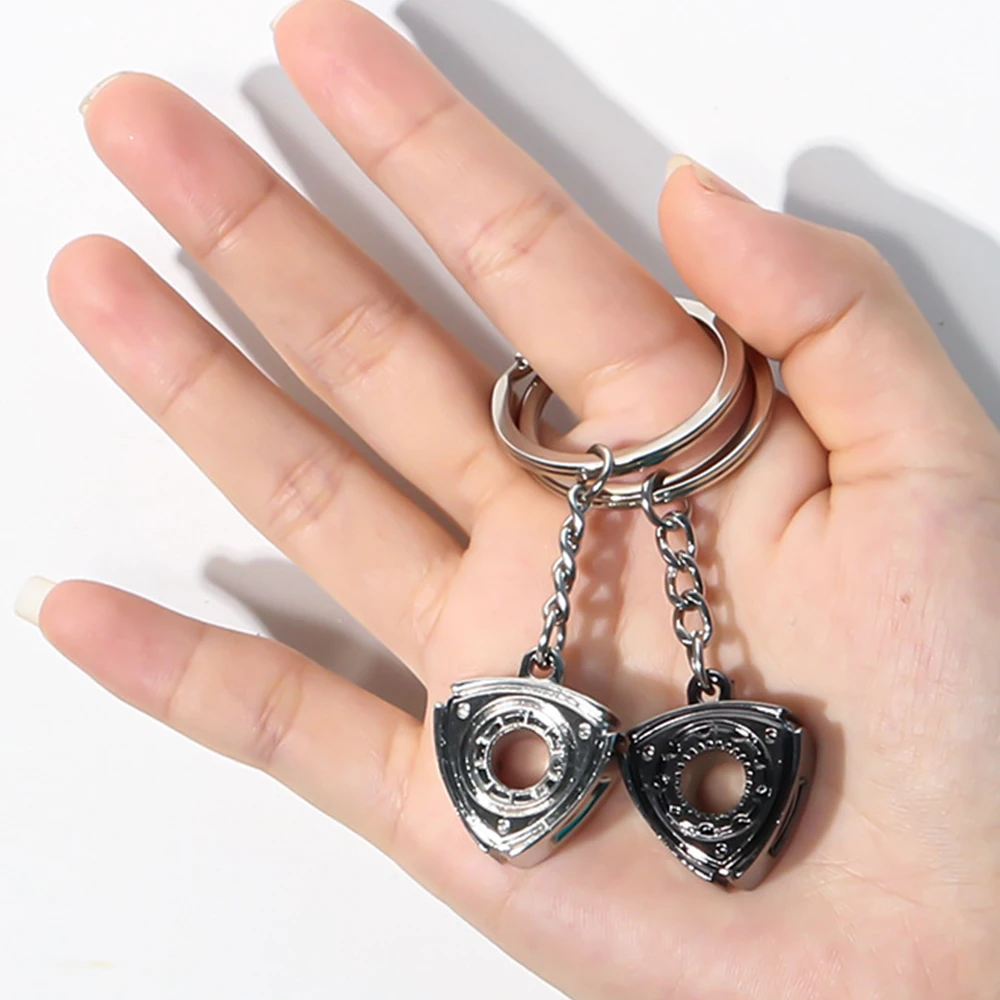 New Trend Metal Keychain Zinc Alloy Engine Rotor Keychain Delicate Creative Gift Car Refit Mazda Rotor Engine Keychain