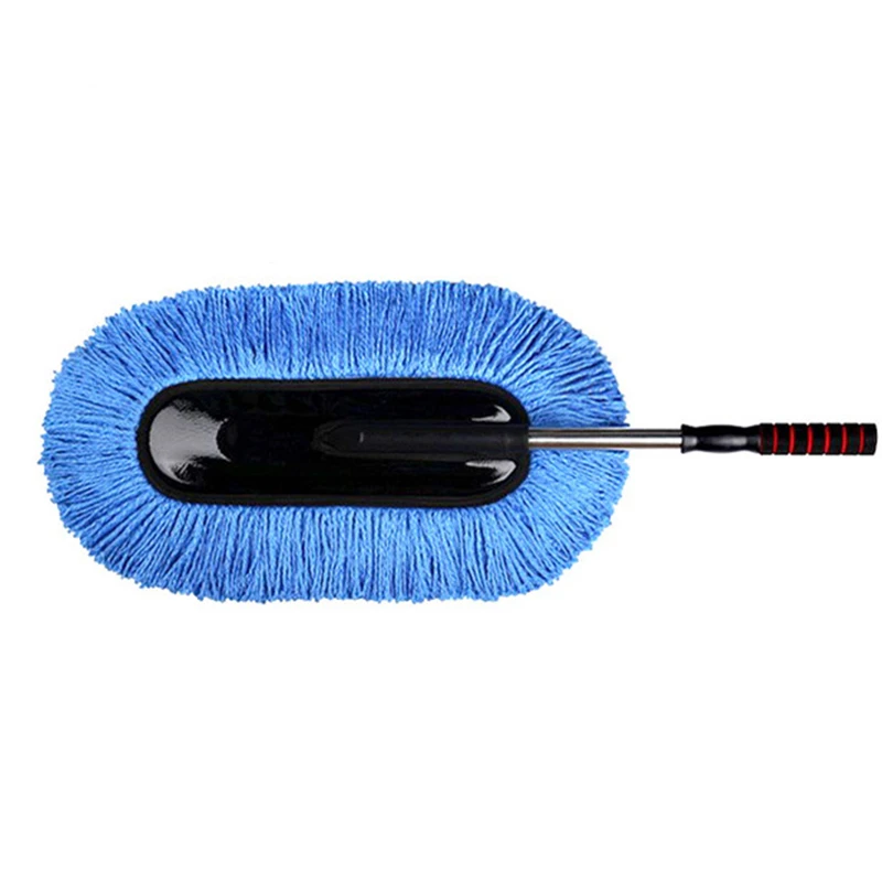 Nano fiber auto telescopic wax brush, with automatic length adjustment, flat auto dust remover