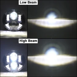 ACTEAM super bright 10-30V CE ROHS 5.75 inch hot sale double j led headlight kits for cars is dim