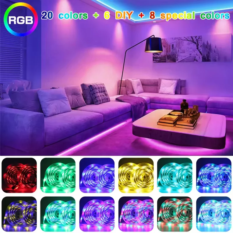 2835 RGB Led strip light 12V 60led/M flexible Waterproof IP65/Non-waterproof IP44 led lamp