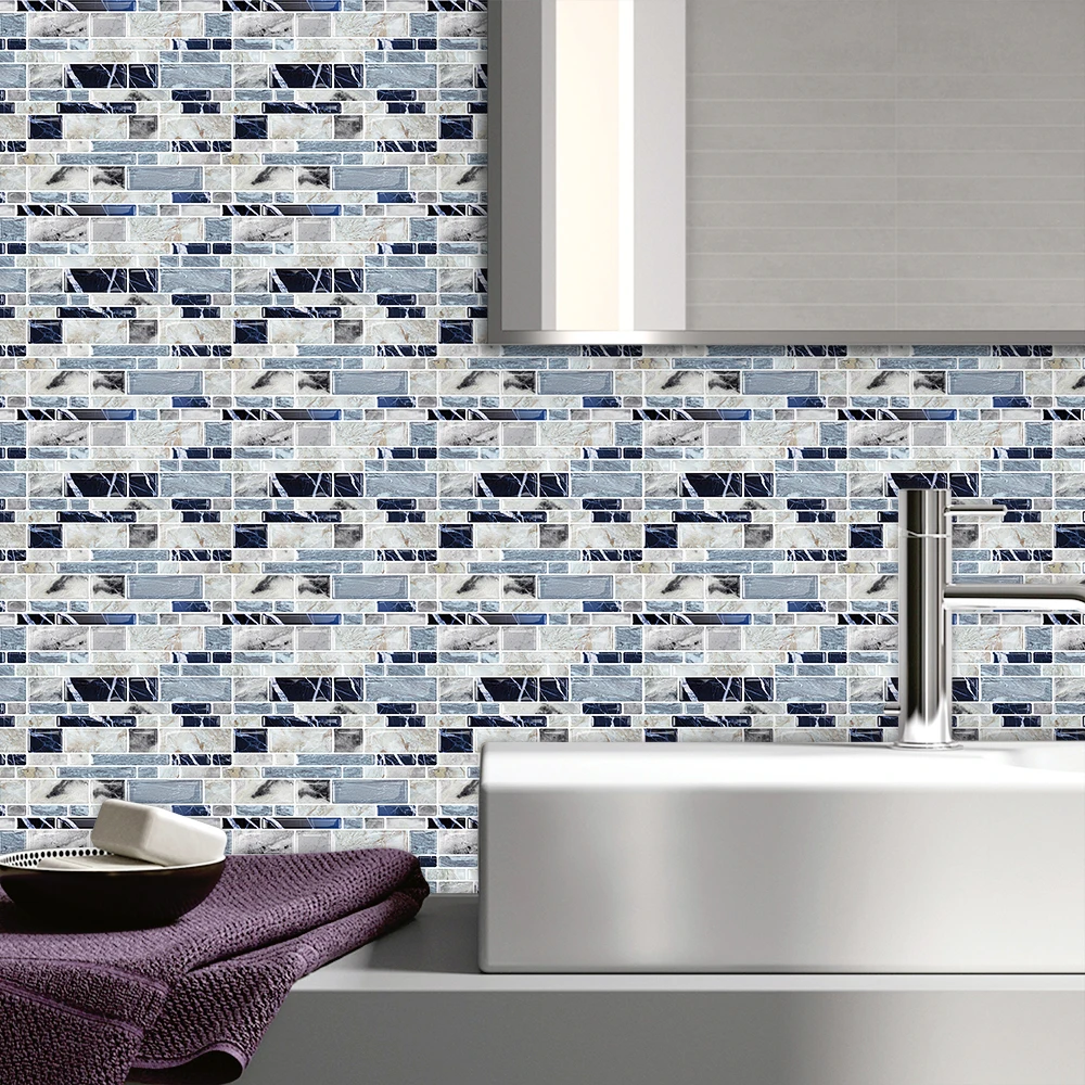 Artiles Vinyl Backsplash Peel And Stick 3D Wall Panel for Kitchen  Factory Price Self-adhesive Wall Tiles for Bathroom