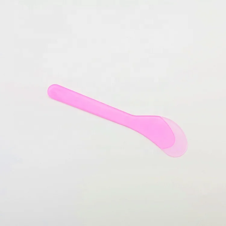China manufacturer direct sales plastic face spoon custom color face cream spoon transparent facial mask spatula