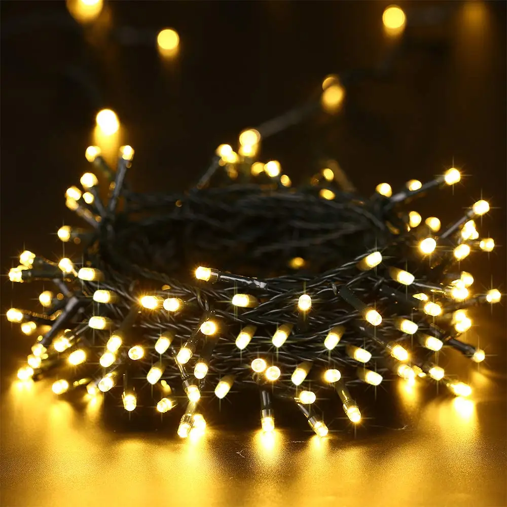 Solar Christmas Lights 200LEDs String Lights solar led string light for Outdoor Patio Lawn Landscape Fairy Garden