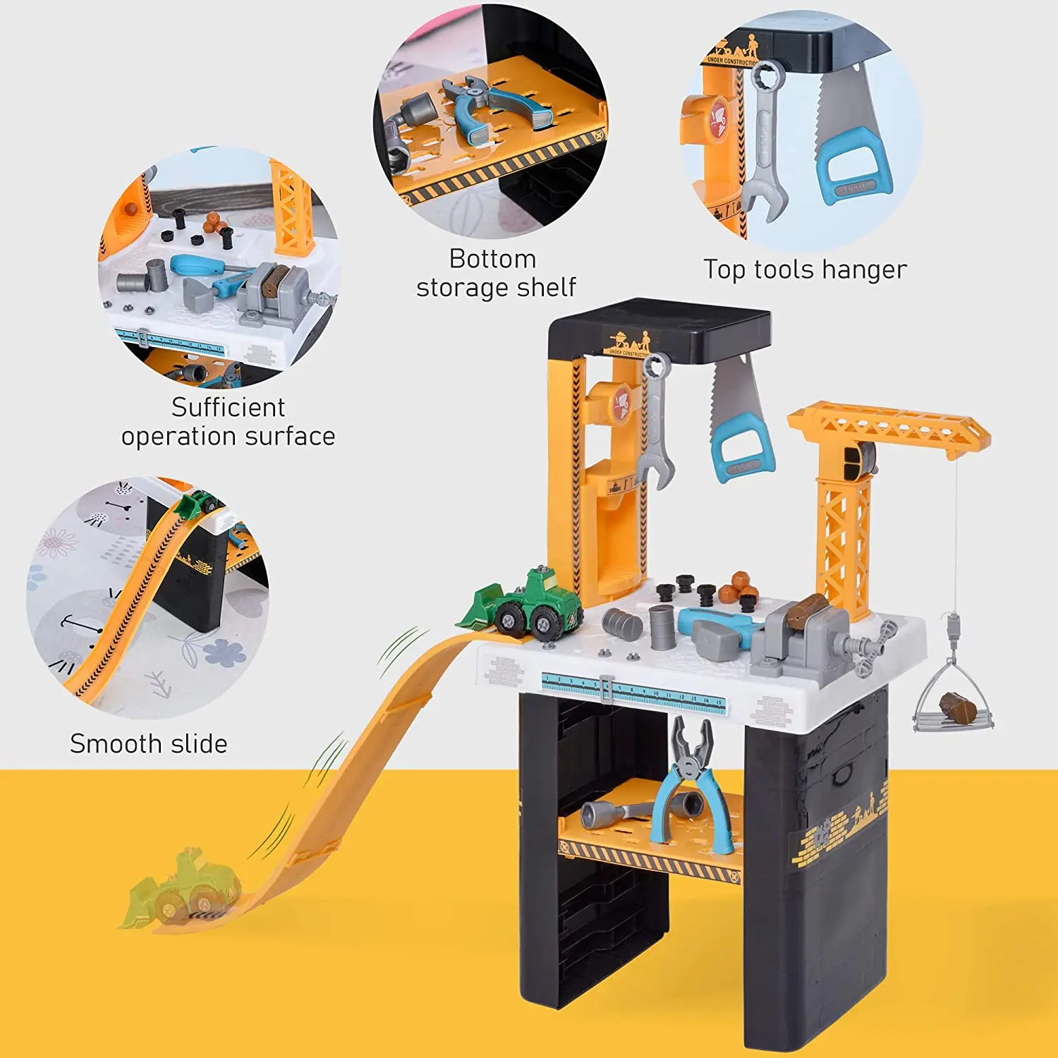 Simulation Children 54 pcs with Child Engineering Car Disassembly Repair Suit Play House Toy