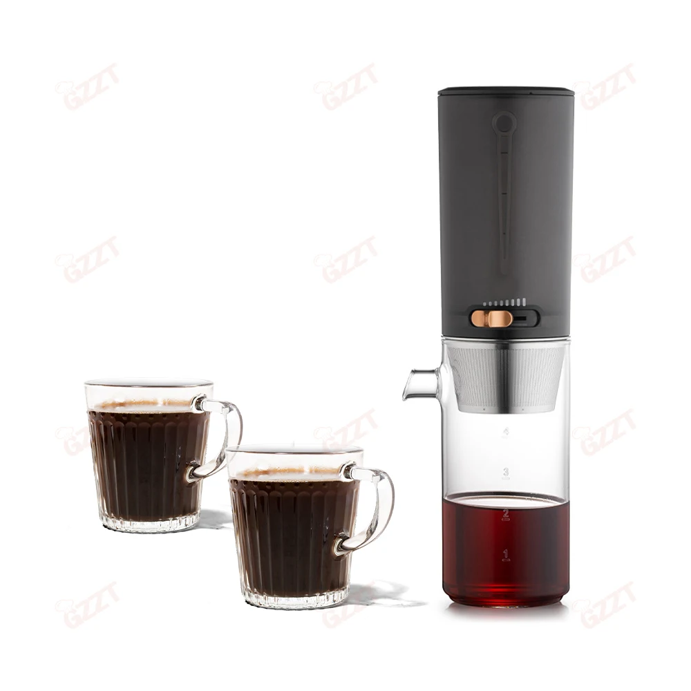 High Borosilicate Glass 400ml Cold Coffee Brew Bottles With Filter Outdoor Indoor Office Pure Glass Cold Iced Brew Coffee Maker