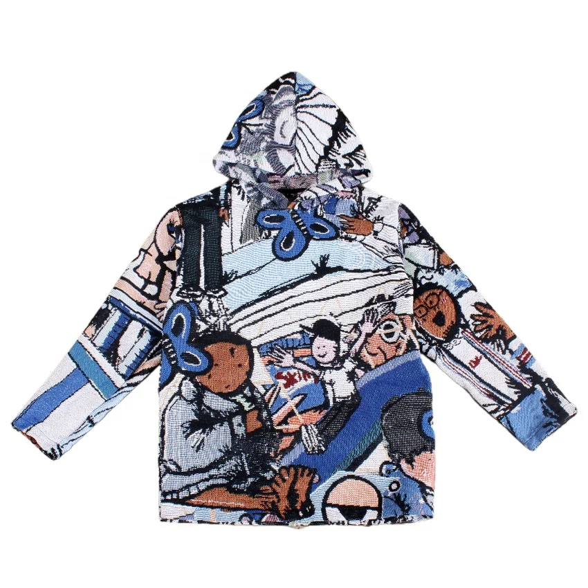 Мужские жаккардовые толстовки с принтом