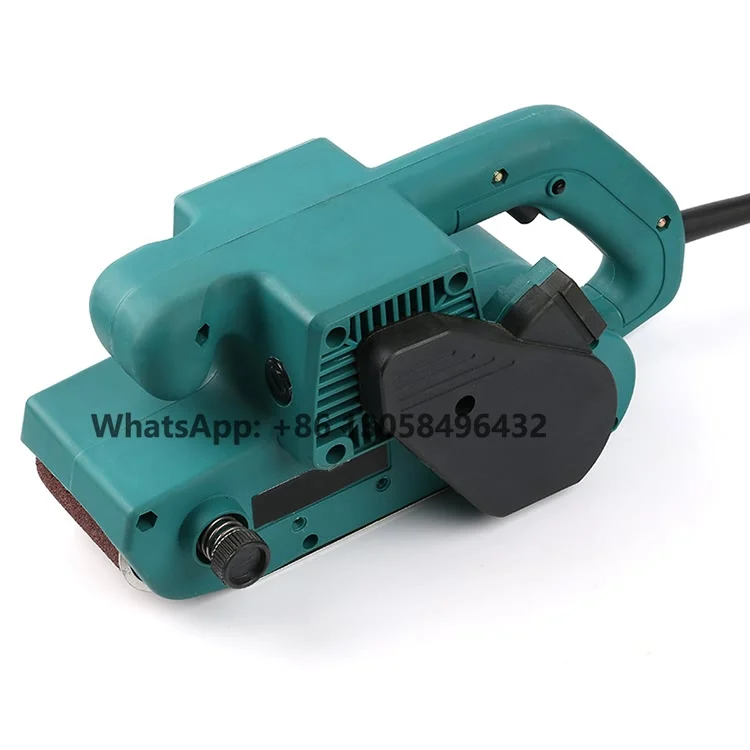 Industrial 4 Inch Woodworking Polishing Belt Sanding Machine 1600W Variable Speed Corded Electric Wood Planer Mini Belt Sander