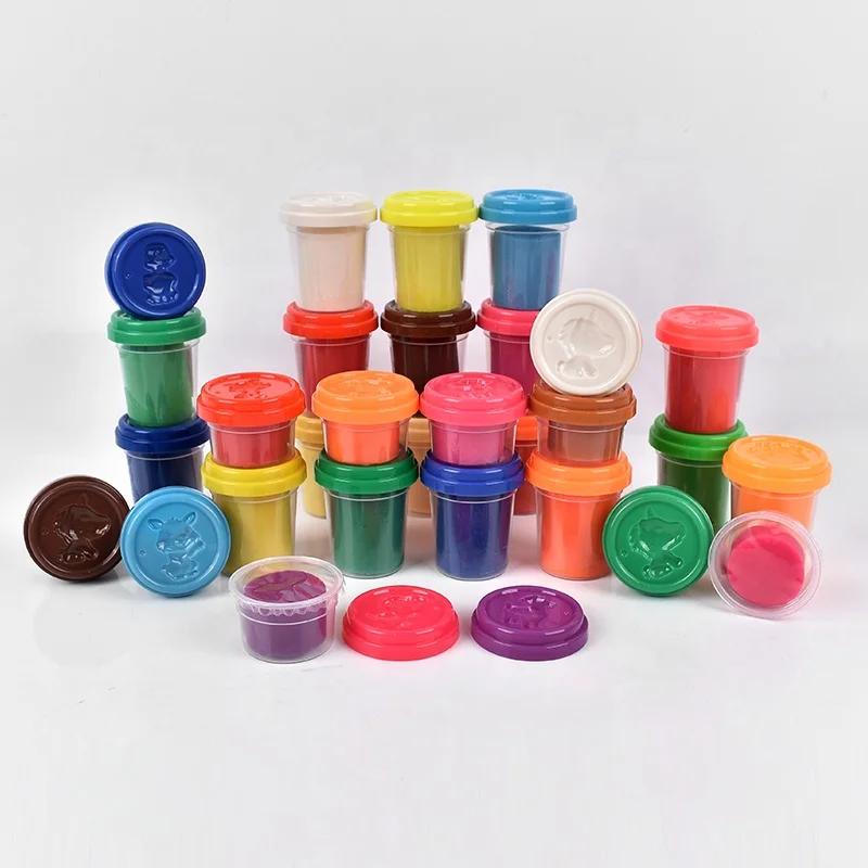 AKIA playdough toys for kids plasticine model eco-friendly play dough containers colored clay