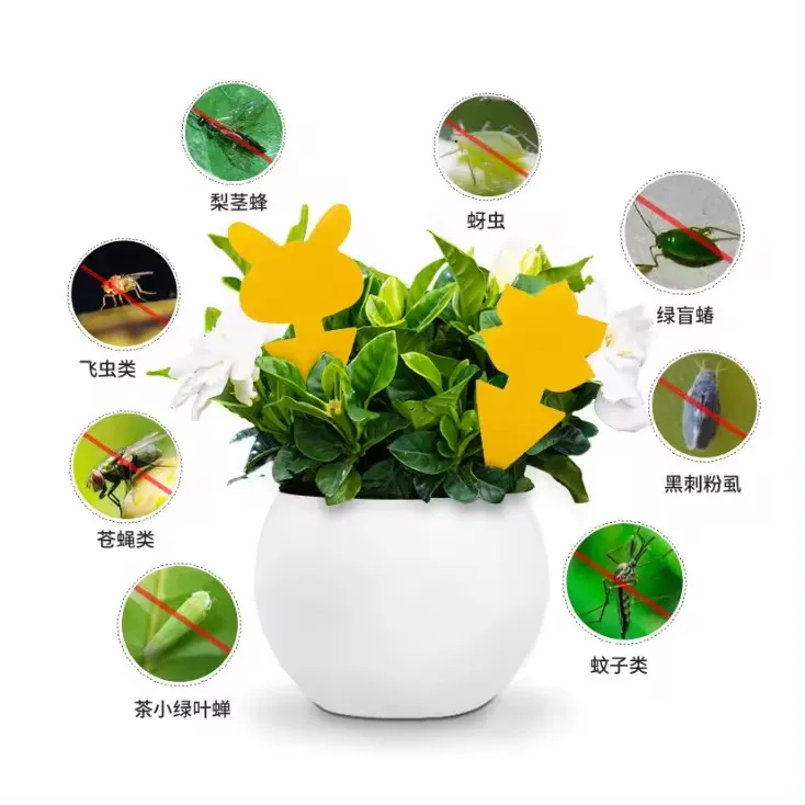 Factory Supply Double Sided Different Shape Super Sticky Insect Trap Yellow Sticky Insect Catcher Traps Sticky Fly Trap