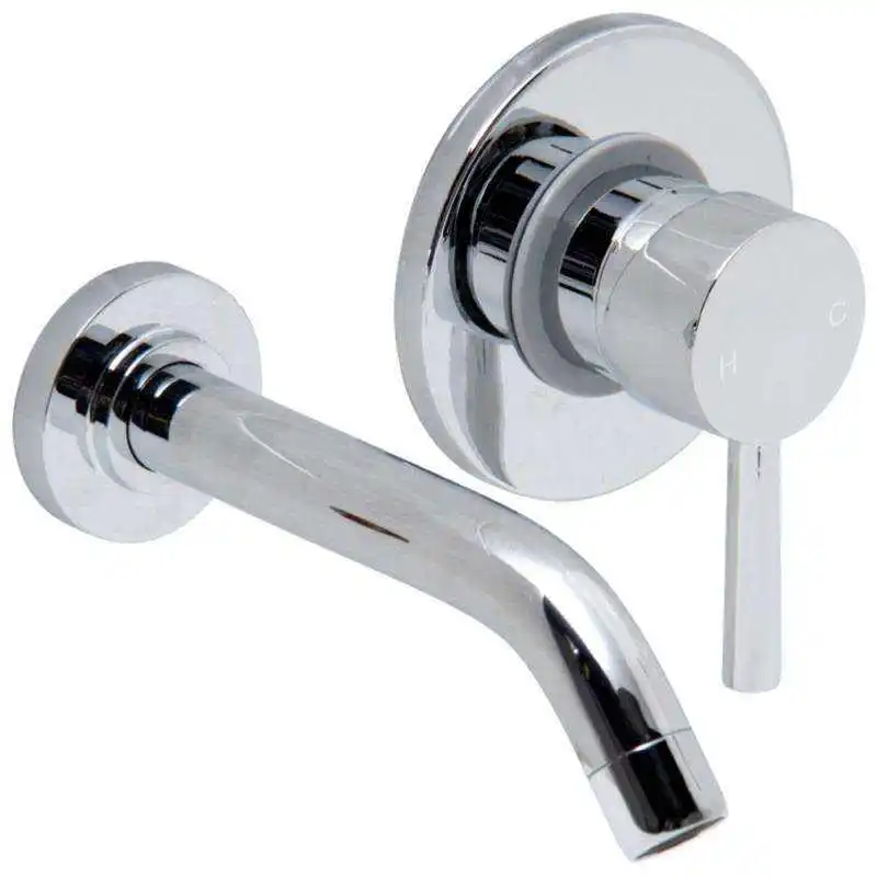 High End 2 Hole Brass Bathroom Bath Wash Basin Hot Cold Water Mixer Tap