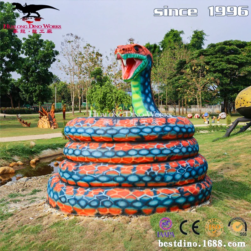 Theme Amusement robot animal snake model with cheapest price