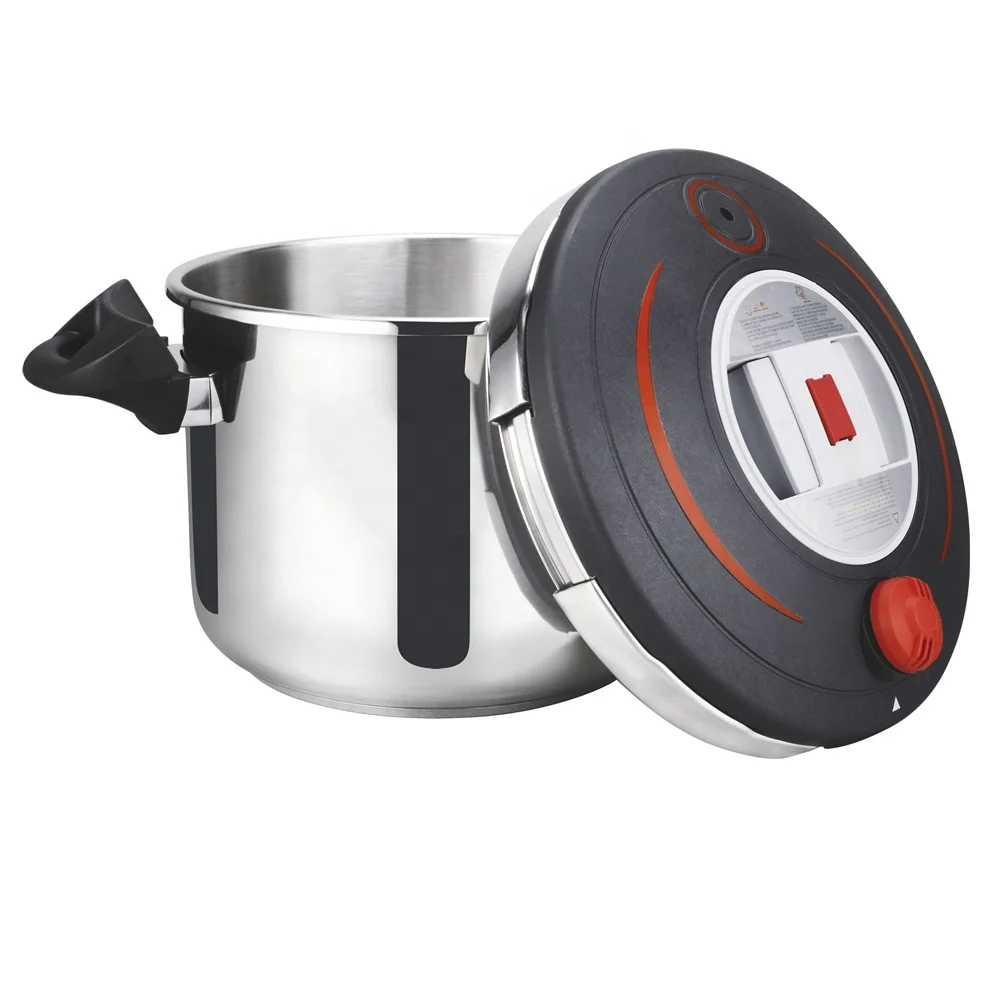 OEM French cocotte minute Pressure Cooker  9L 304 Stainless Steel Multi-Setting Clamping Pressure Cooker