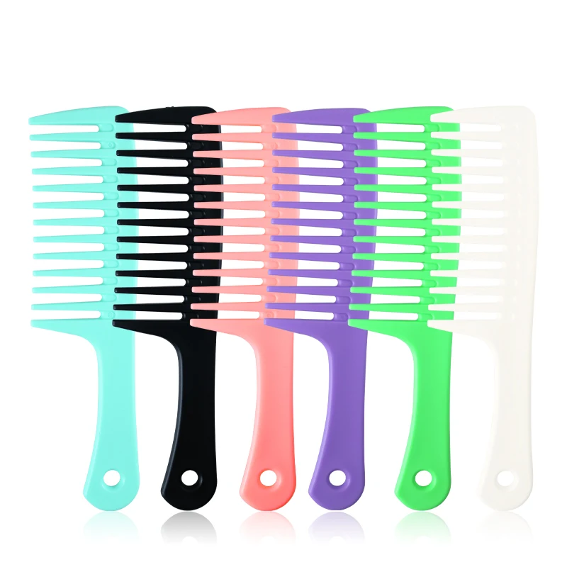 custom logo barber combs hair bristle hair brush denman shampoo large wide tooth detangling scalp massage comb