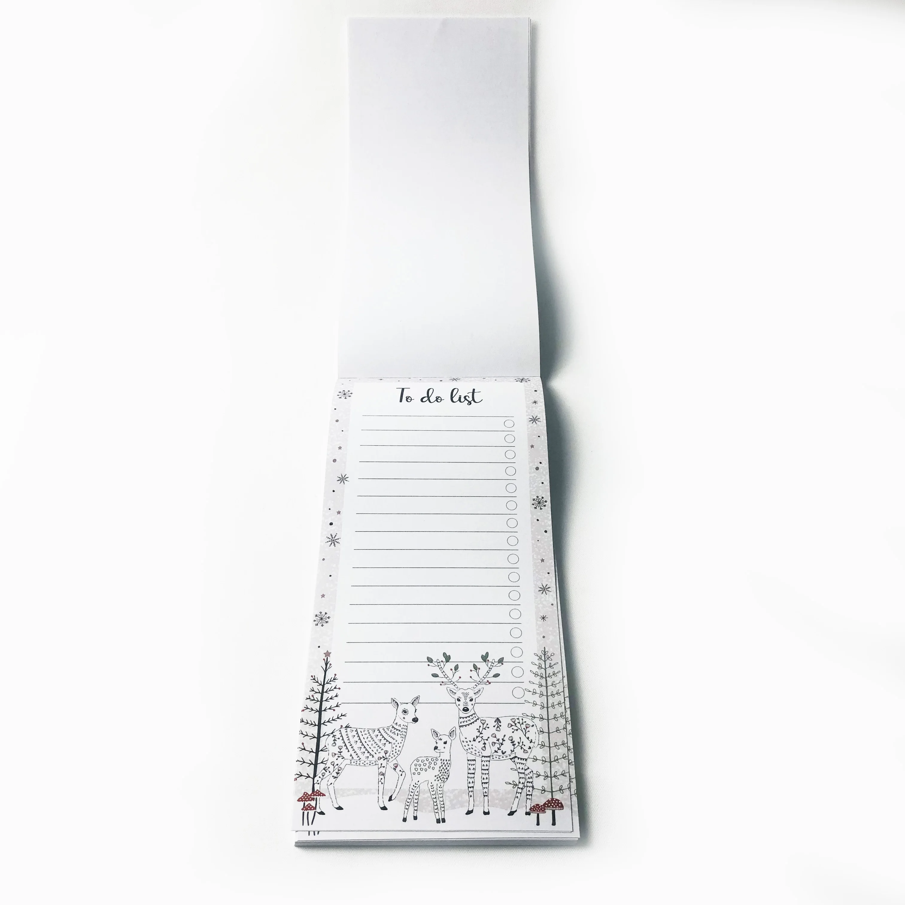 Christmas Elk Magnetic Notepads for Refrigerator grocery shopping list pad to do list notepad  memo pad for fridge