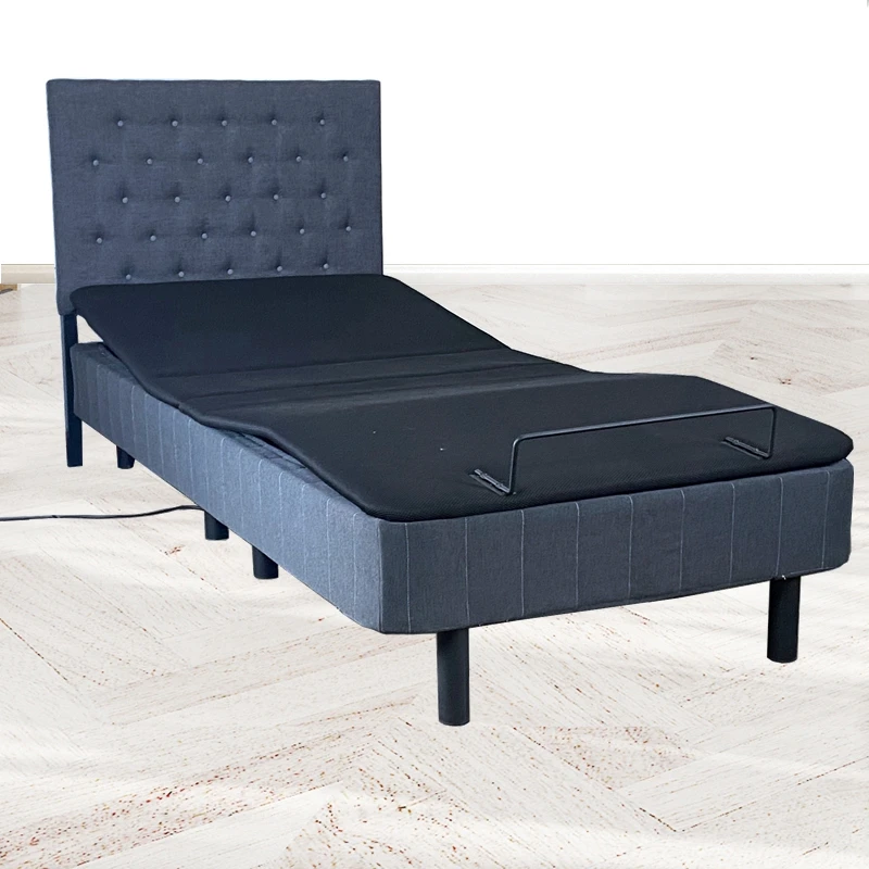 Price base frames king single cheap modern electric adjustable bed frame bed foldable platform with headboard