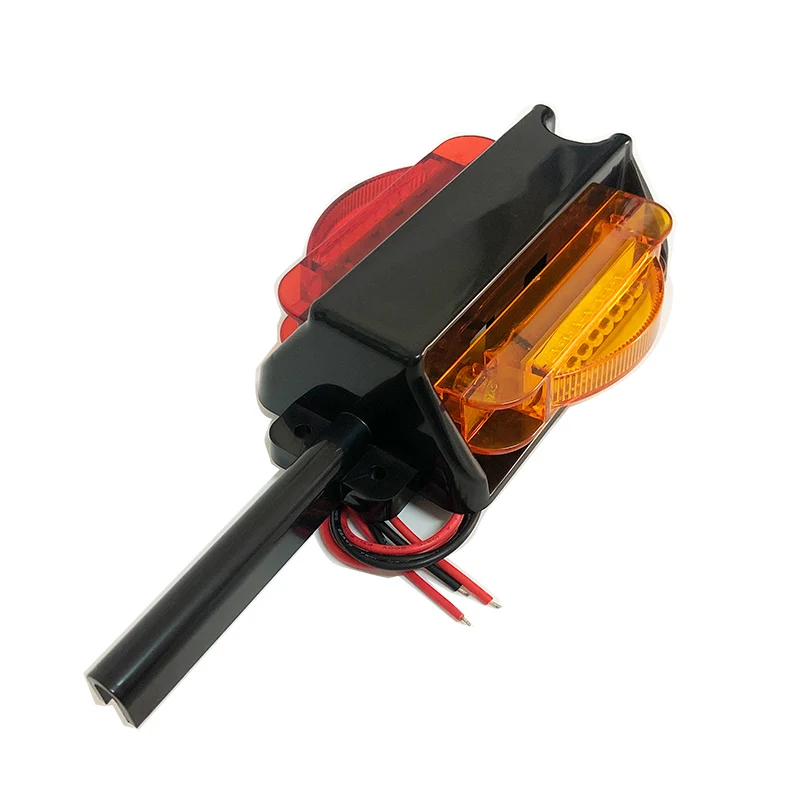 12V Double face Amber+Red Side Marker Turn Signal Lights Stop Light for Trucks Cars Trailers Tractors Buses