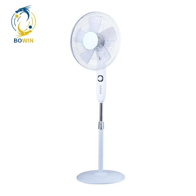 ABS Material 16 Inch Stand Fan 1 Hour Timer Pedestal Fan Powerful Wind Electric Fan