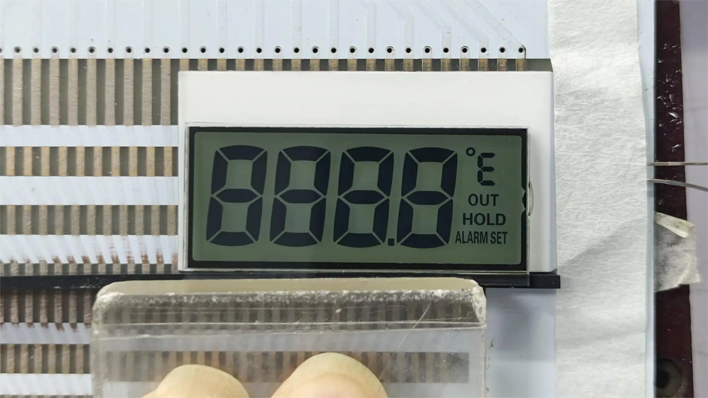 Monochrome LCD Manufacturer High Quality Low Price Customized 7 Segment LCD Display Module For Thermostat