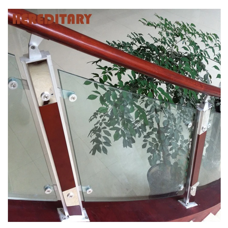 Exterior plexiglass railing guard rail for balcony system