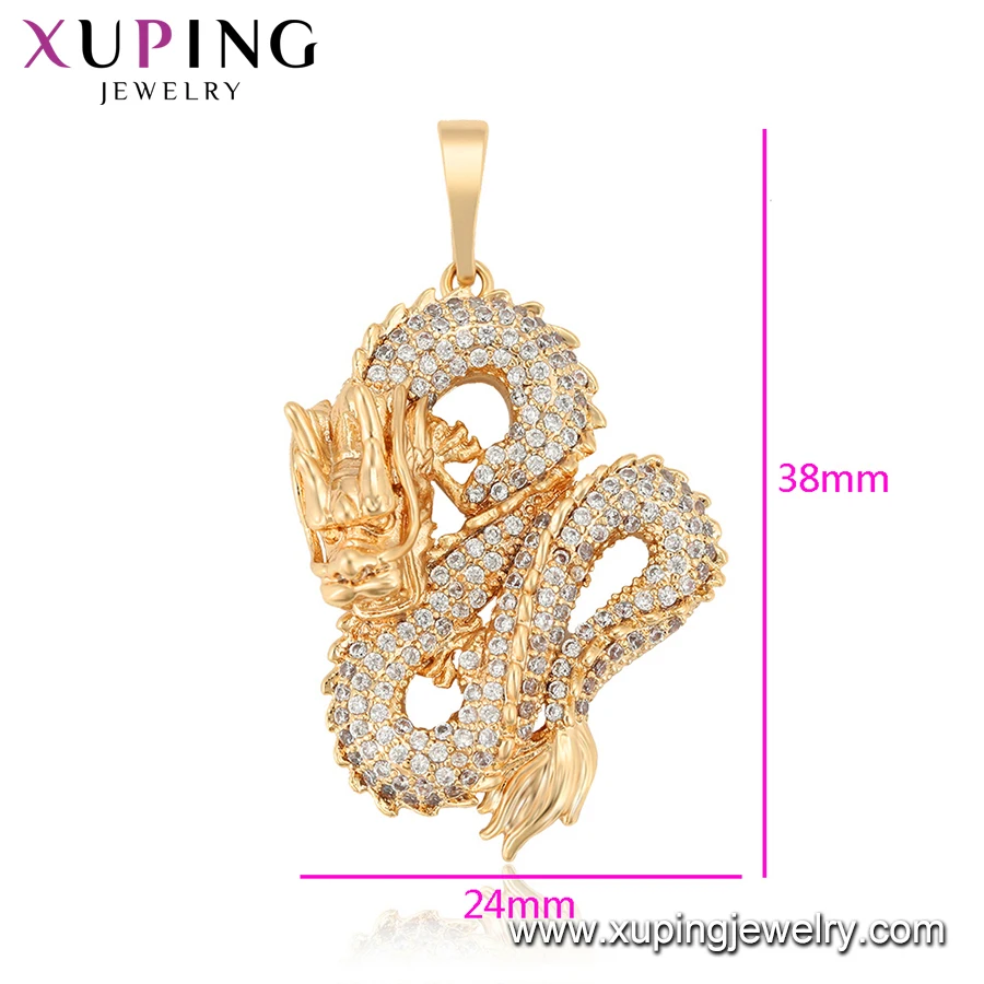35831 xuping customizable fashion hot sale of traditional culture dragons into myths and legends pendants
