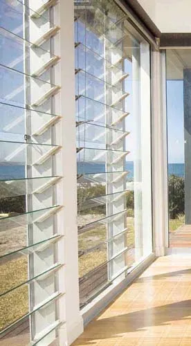 Glass Shutters Vertical Louver Window Shutter Folding Screen Aluminum Frame Shutter Louver Window