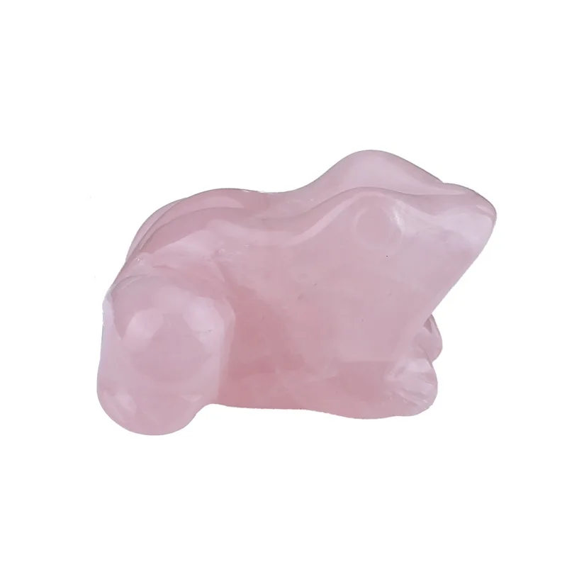 2022 Wholesale Natural Crystal Frog Quartz Hand Carved Customized Stone  for Decoration
