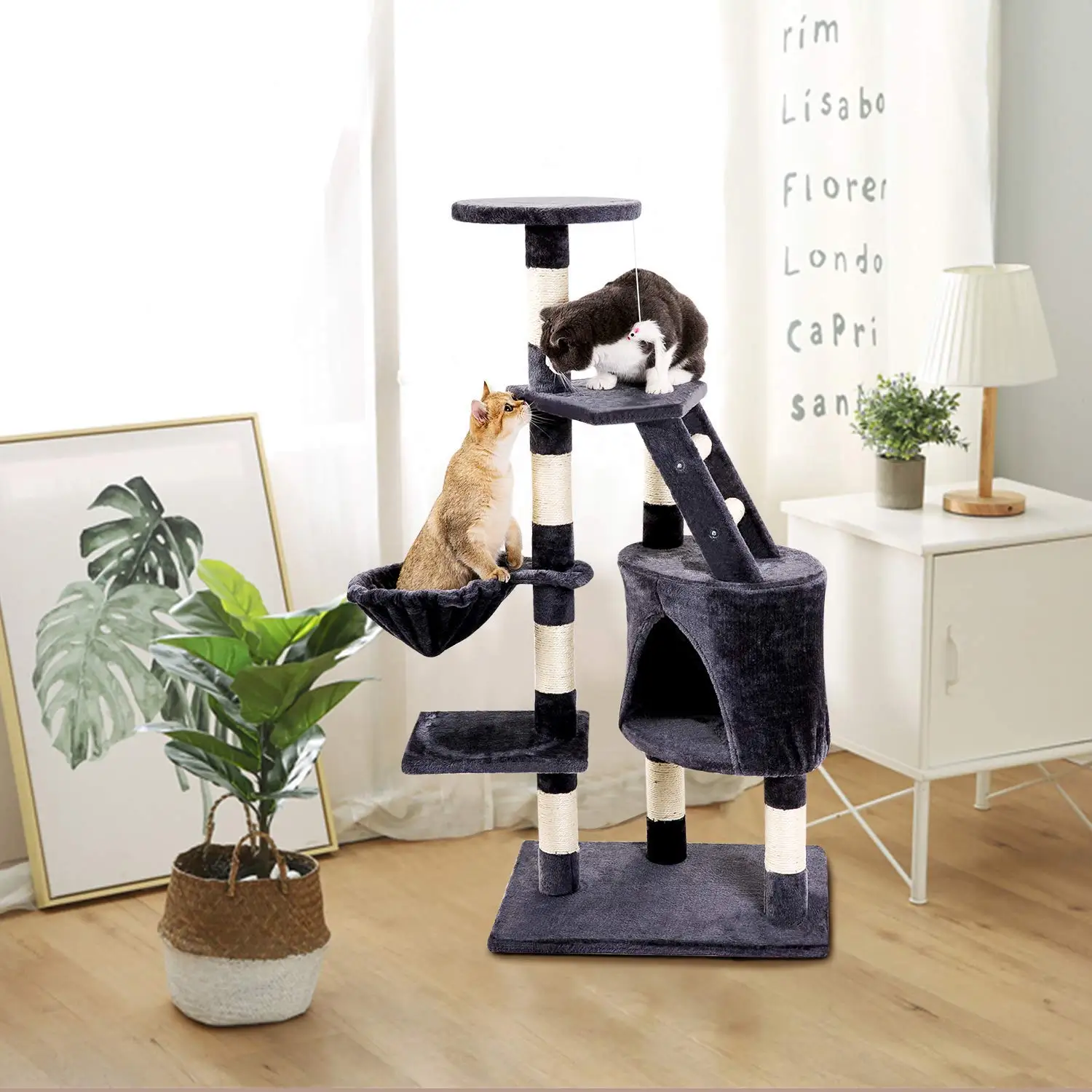 2019 Simple Brown  Cat Pet Tree Small toy Cat Tree with best quality
