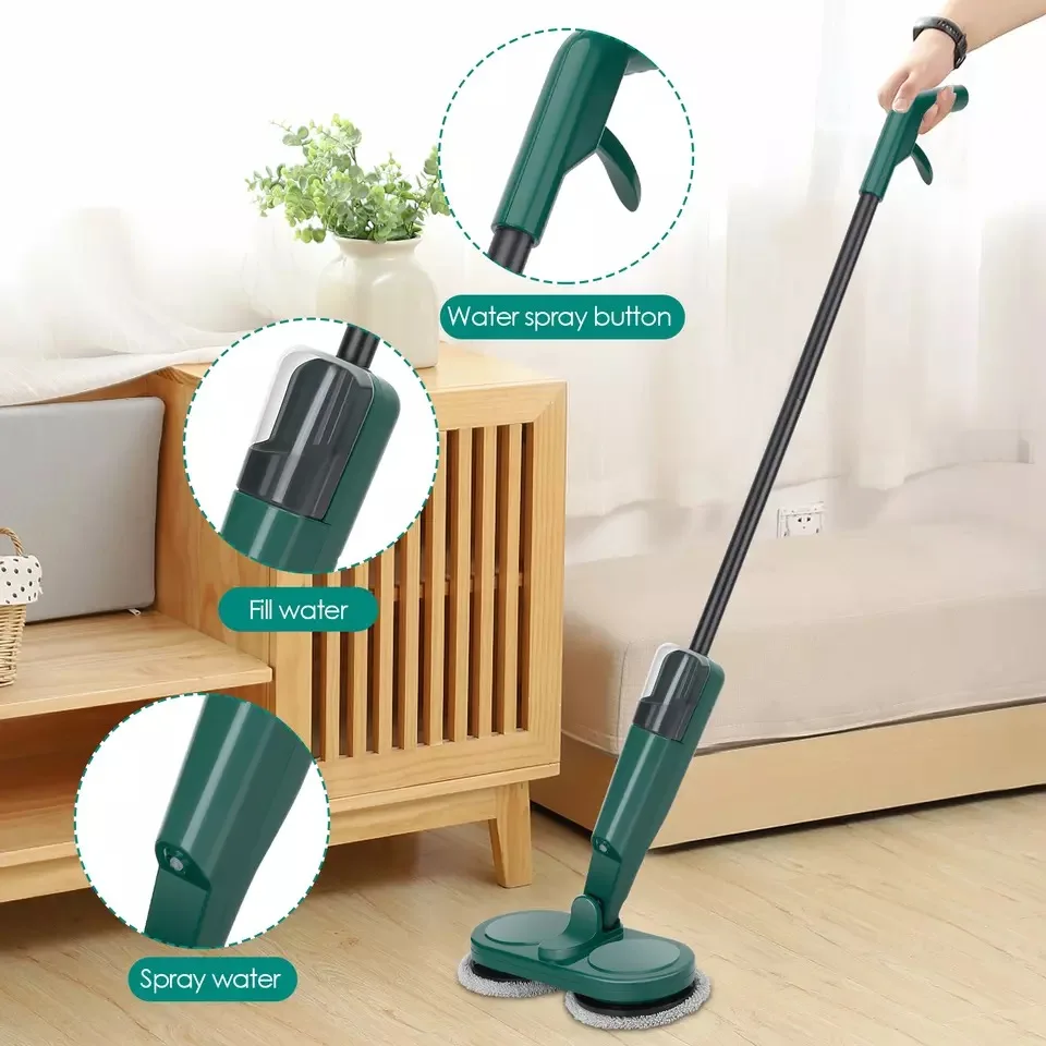 High quality profesoinal electrical Spray Smart dust mopping Auto Floor Cleaning Wireless Electric Mop