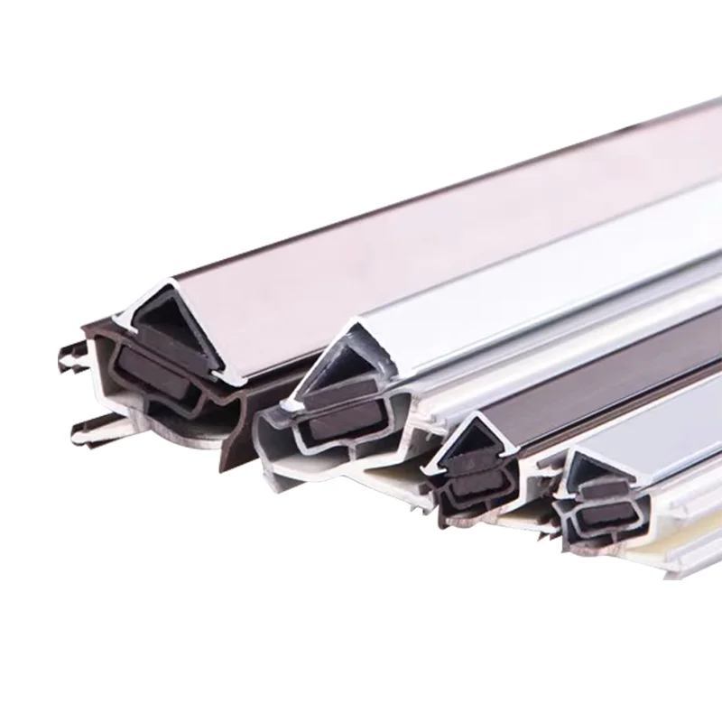 Wooden door silent magnetic suction strip Door magnetic door frame PVC soft and hard composite mute bar
