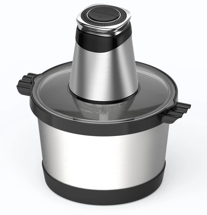 4L 5L 6L Food Processors Electric Chopper Meat Grinder Chopper  Shredder with Copper Motor