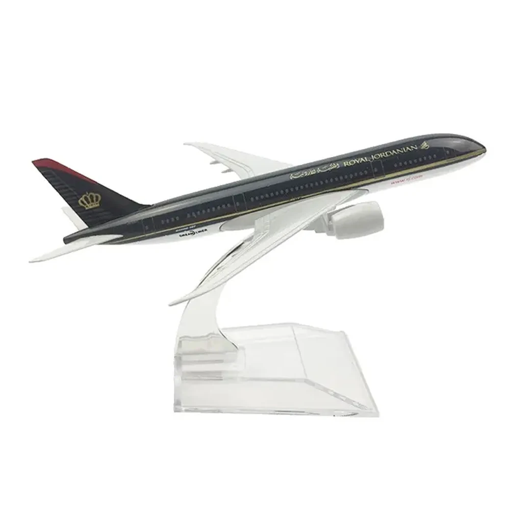 16cm Jordan Metal16CM B787 Airplane Model 1:400 Diecast Royal Jordanian hot selling Aircraft For Collecting Gift customizable