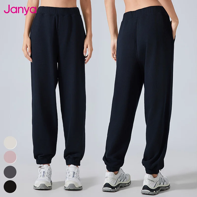 New Breathable Womens Pockets Jogging Trousers Slim Casual Sports Sweatpants Elastic High Waist Gym Fitness Joggers Yoga Pants
