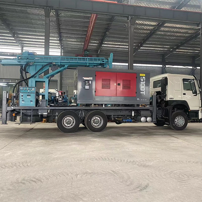 split type open air down the hole rock drill pneumatic crawler dth drill rig road construction dth drill rig