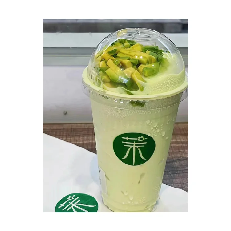 8oz 9oz 12oz 16oz 24oz 32oz  Plastic Cups for smoothie with dome lids