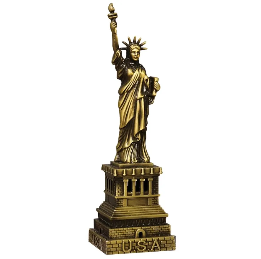 Custom design mould made resin music trophy cups plaque figurine  American sculpture statue of liberty metal trophy